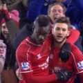 Mario Balotelli scores his first Liverpool league goal against Spurs