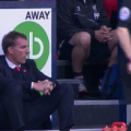 Brendan Rodgers watches on against West Brom