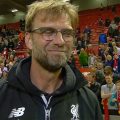 Klopp at the end of the season at Anfield