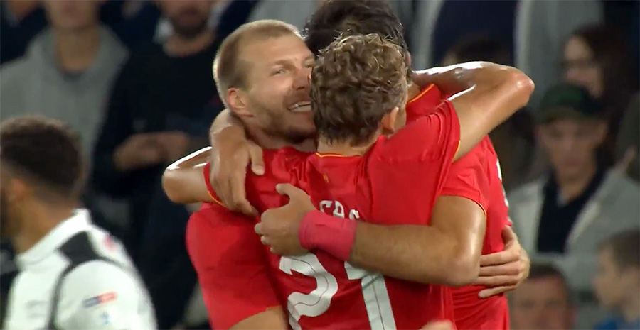 Ragnar Klavan gets his first goal for Liverpool