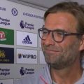 Klopp all smiles after the Chelsea game
