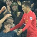Firmino and Lallana celebrate the first half turnaround against Stoke