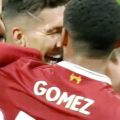 Firmino celebrates his goal v Huddersfield
