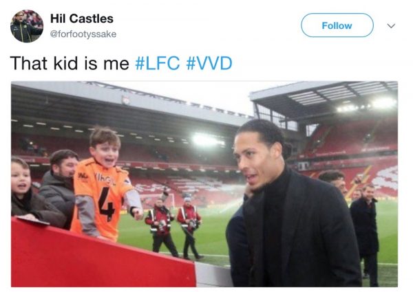 Van Dijk tweet