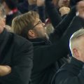 Klopp celebrating the van Dijk winner