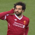 Salah celebrates his 20th league goal in 25 games