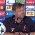 Klopp in his UEFA Champions League Final pre-match press conference