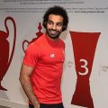 Salah arrives at Anfield