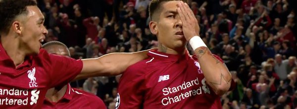 Firmino eye celebration v PSG