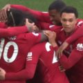 Firmino celebrates Spurs goal