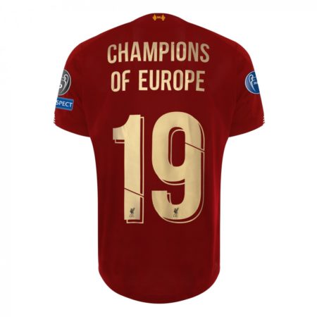 TEE T SHIRT LARGE 6 TIMES  2018/19 LFC LIVERPOOL FC CHAMPIONS OF EUROPE 