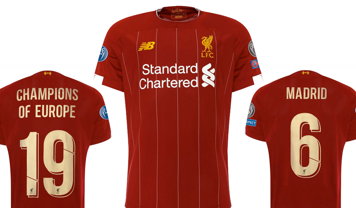 Liverpool s Champions League 6 time winners home shirts
