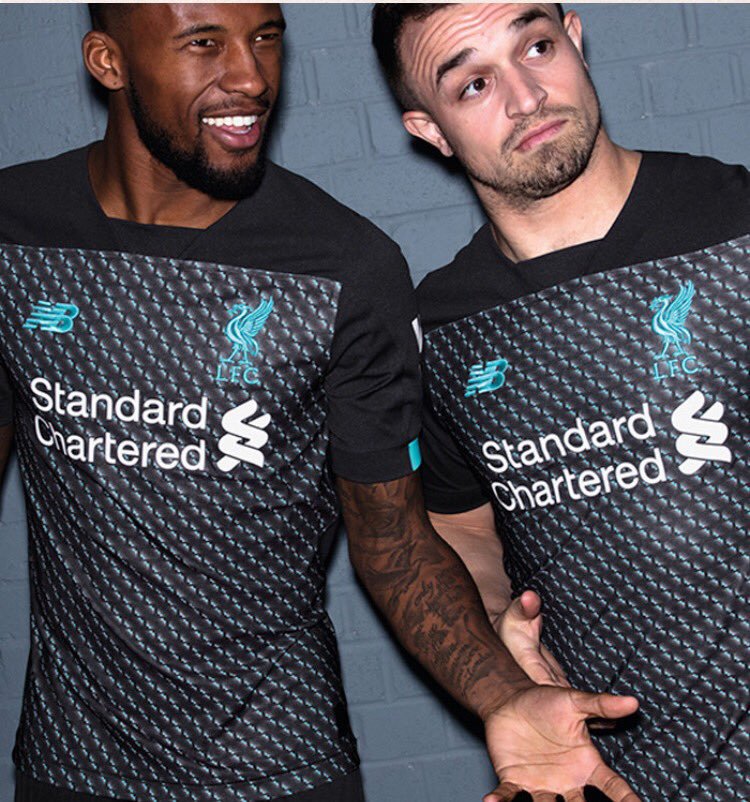 Wijnaldum and Shaqiri wear the new 3rd kit for 2019/20