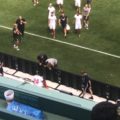 Van Dijk spoke to Joris Gnagnon at full time