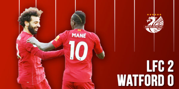 Salah scores brace v Watford