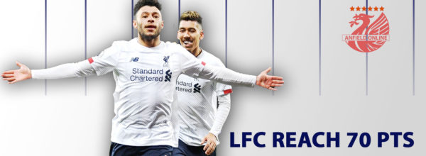 70 points for Liverpool in January