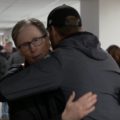 John Henry hugs Jurgen Klopp