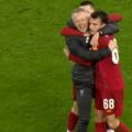 Neil Critchley celebrates Liverpool's win