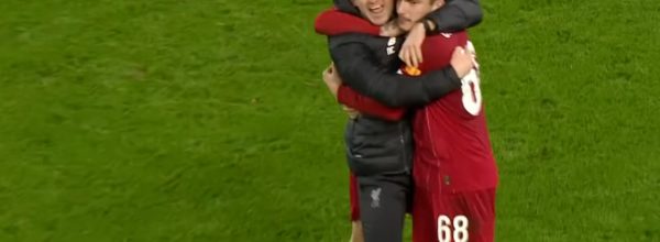 Neil Critchley celebrates Liverpool's win
