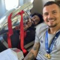 Dejan Lovren and Mo Salah with the European Cup