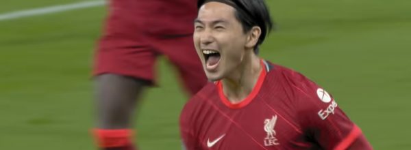 Takumi Minamino scores two goals against Norwich City for Liverpool