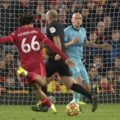 Trent Alexander-Arnold scores against Newcastle United