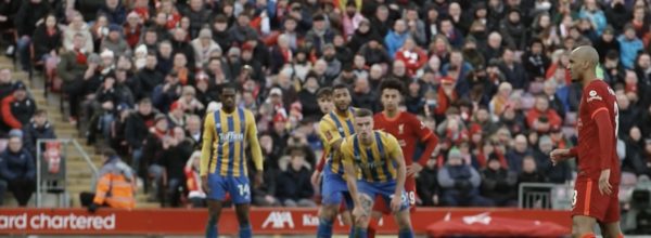 Fabinho scores a penalty against Shrewsbury in the FA Cup