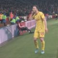 Diogo Jota celebrates his goal against Arsenal