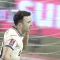 Diogo Jota peels away after scoring the winner against Nottingham Forest