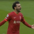 Salah scores against Wolves in the final game of the season