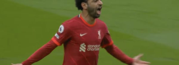 Salah scores against Wolves in the final game of the season
