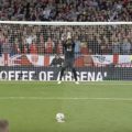 Saka fires in the winning penalty for Arsenal v Liverpool