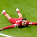 Trent Alexander-Arnold scores the winner in the 4-3 win over Fulham