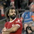 Mo Salah scores his record 150th Premier League goal for Liverpool