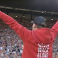 Klopp salutes the Kop after his final game at LFC