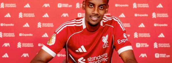 Alexander Isak signs for Liverpool Football Club.